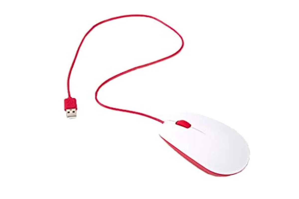 Pi Supply Pi Supply Official Raspberry Pi Mouse Red/White — product photo