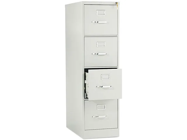 HON HON 514PQ 510 Series Four-Drawer File Cabinet, Letter, 52.00" x 25.00", Light Gray — product photo