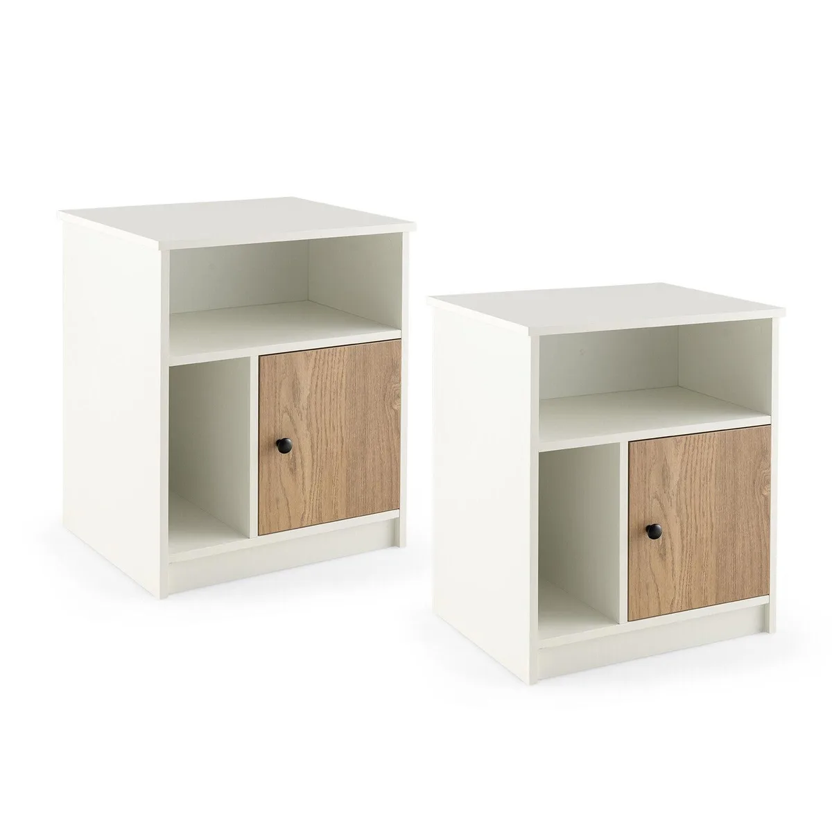 SlickBlue SlickBlue 2-Piece 25 Inch Tall Nightstand Set White — product photo