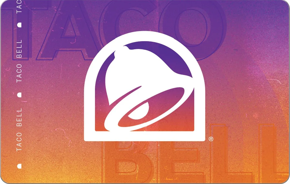 Taco Bell Taco Bell TB2500 $25 Gift Card Restaurant — product photo
