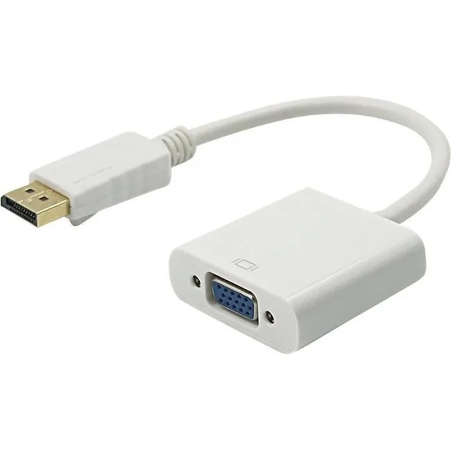 4XEM 4XEM 4XDPMVGAFA10W 10in DisplayPort Male to VGA Female Adapter White — product photo