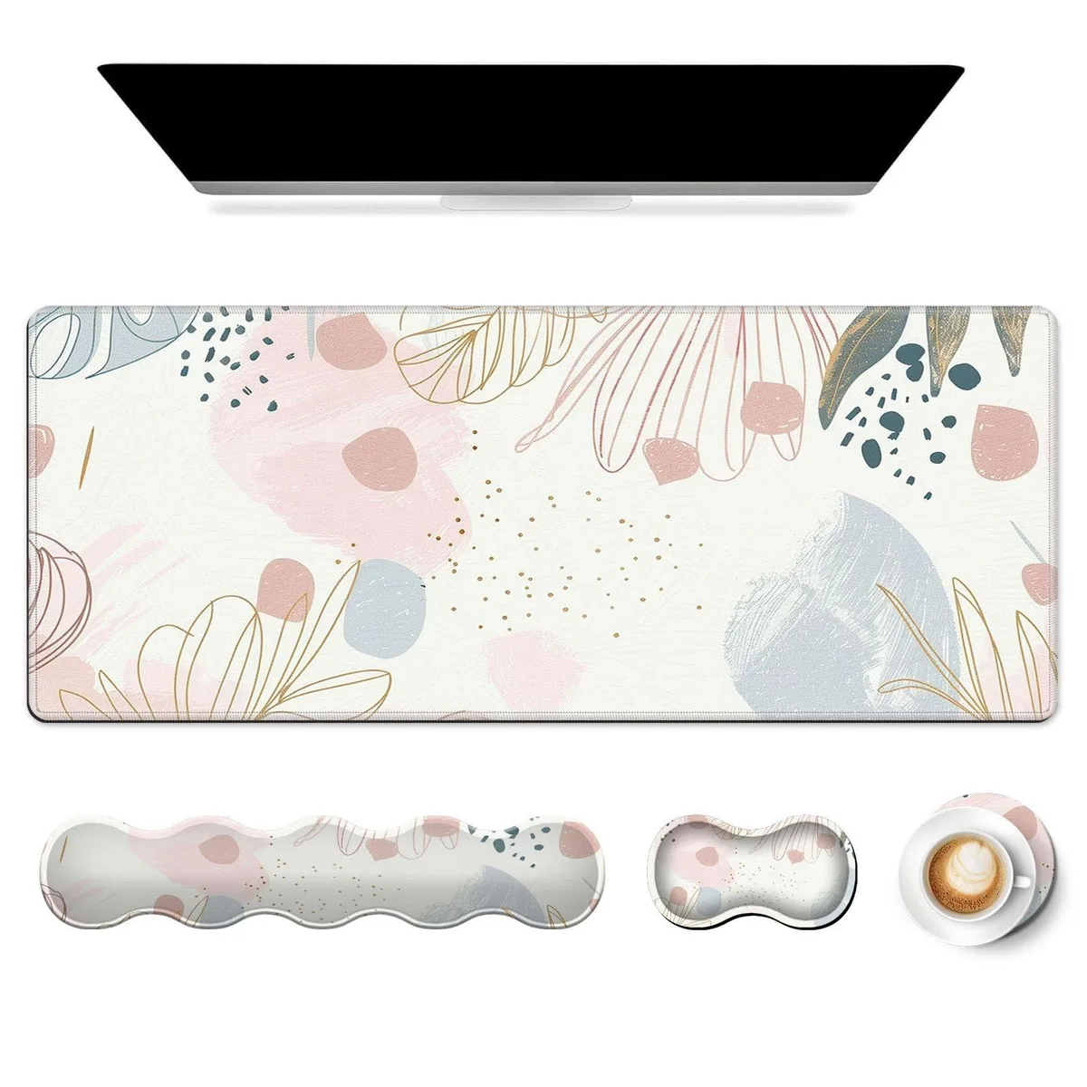 Avantalk Avantalk 2 in 1 accessory Floral Print Pastel Pink Blue — product photo