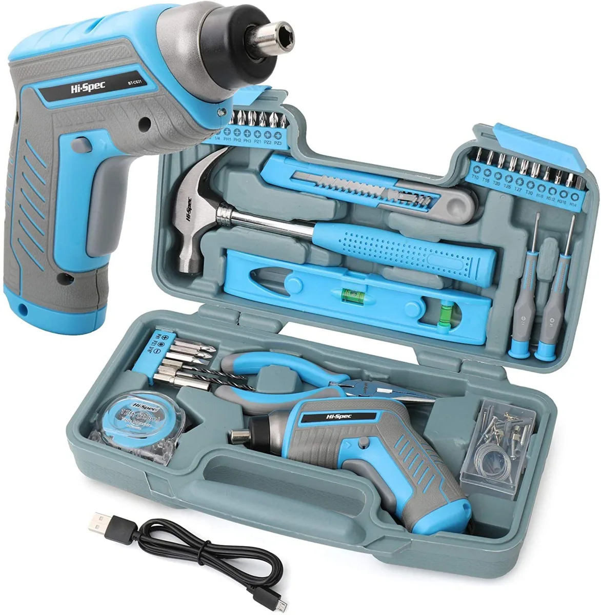Wenger Wenger 35pc 3.6V USB Cordless Screwdriver Kit Blue — product photo