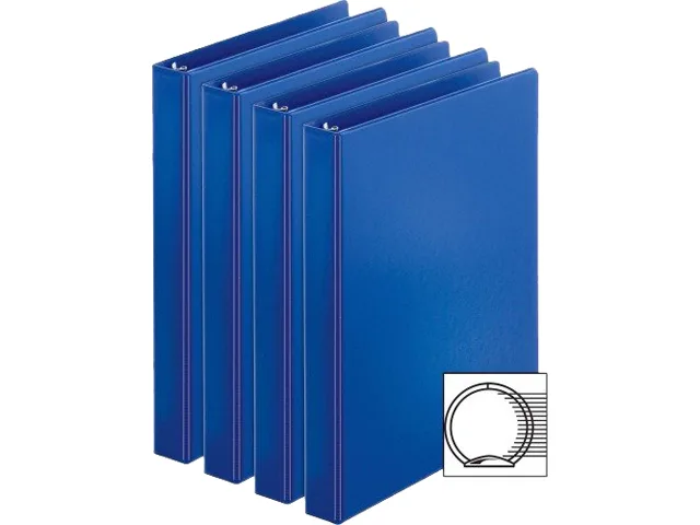 Business Source Business Source 09975BD Binder 1.00" 225-Sheet Letter Dark Blue 4-Pack — product photo