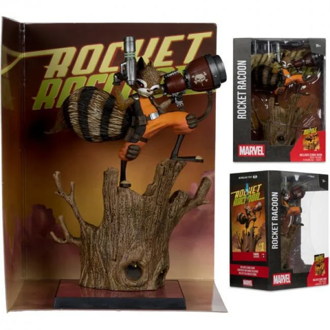 McFarlane Toys McFarlane Toys Rocket Raccoon A Chasing Tale #1 1:6 Scale Statue 14824 — product photo