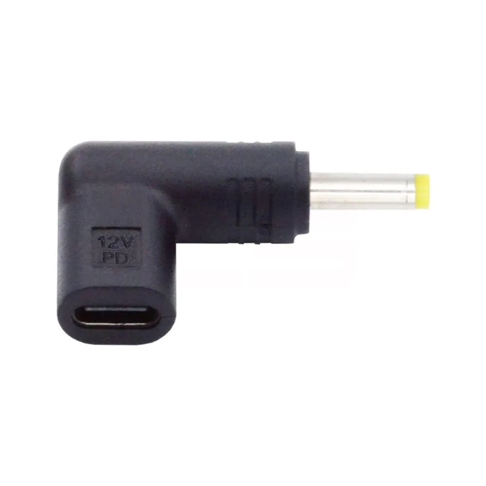 Fervit Fervit USB 3.1 Type-C Female to DC 12V 4.0x1.7mm 90° Adapter — product photo