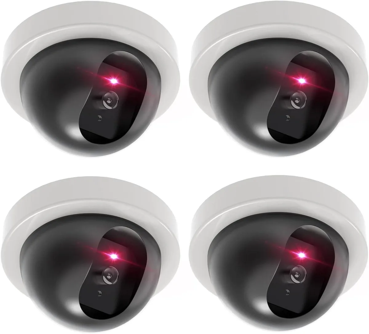 PISKEKAT PISKEKAT Dummy Dome Security Camera 4 Pack White — product photo
