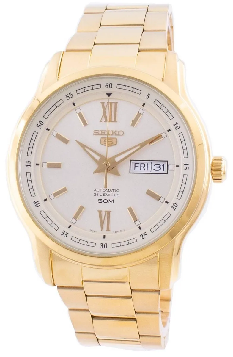 Seiko Seiko 5 Automatic Gold Tone Dial SNKP20K1 Men's Watch — product photo