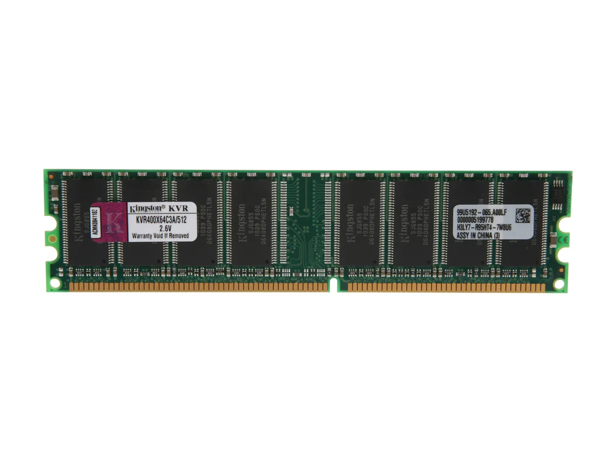 Kingston Technology Corp. Kingston Technology Corp. KVR400X64C3A/512 512MB DDR 400 PC3200 CL3 184-pin memory upgrade — product photo