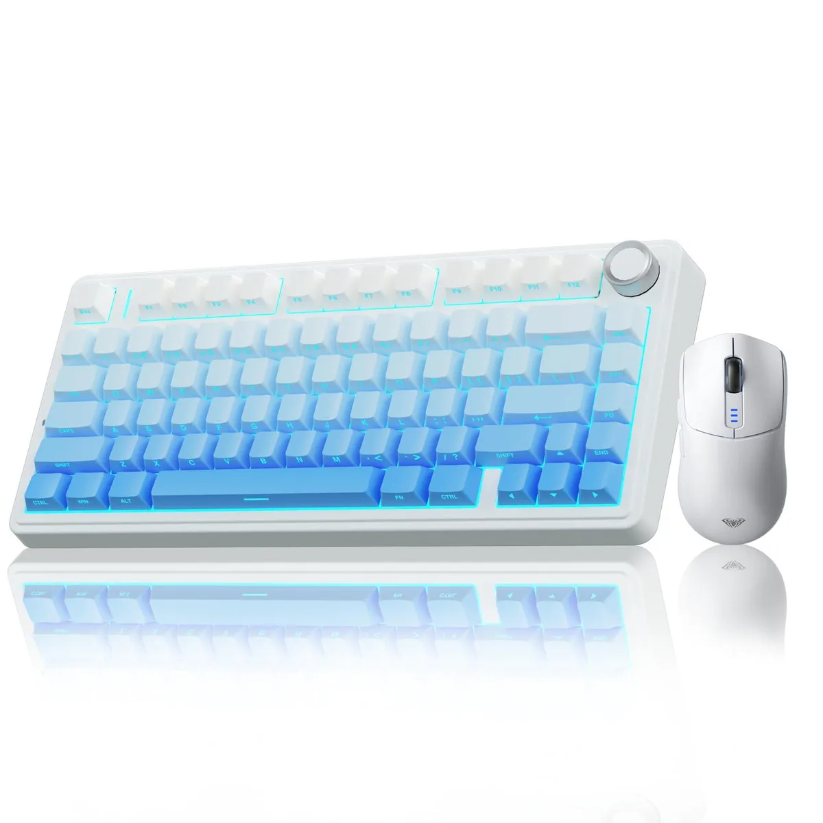 Vszerda Vszerda F75 Pro 75% Hot-Swap Keyboard + SC580 Mouse White — product photo