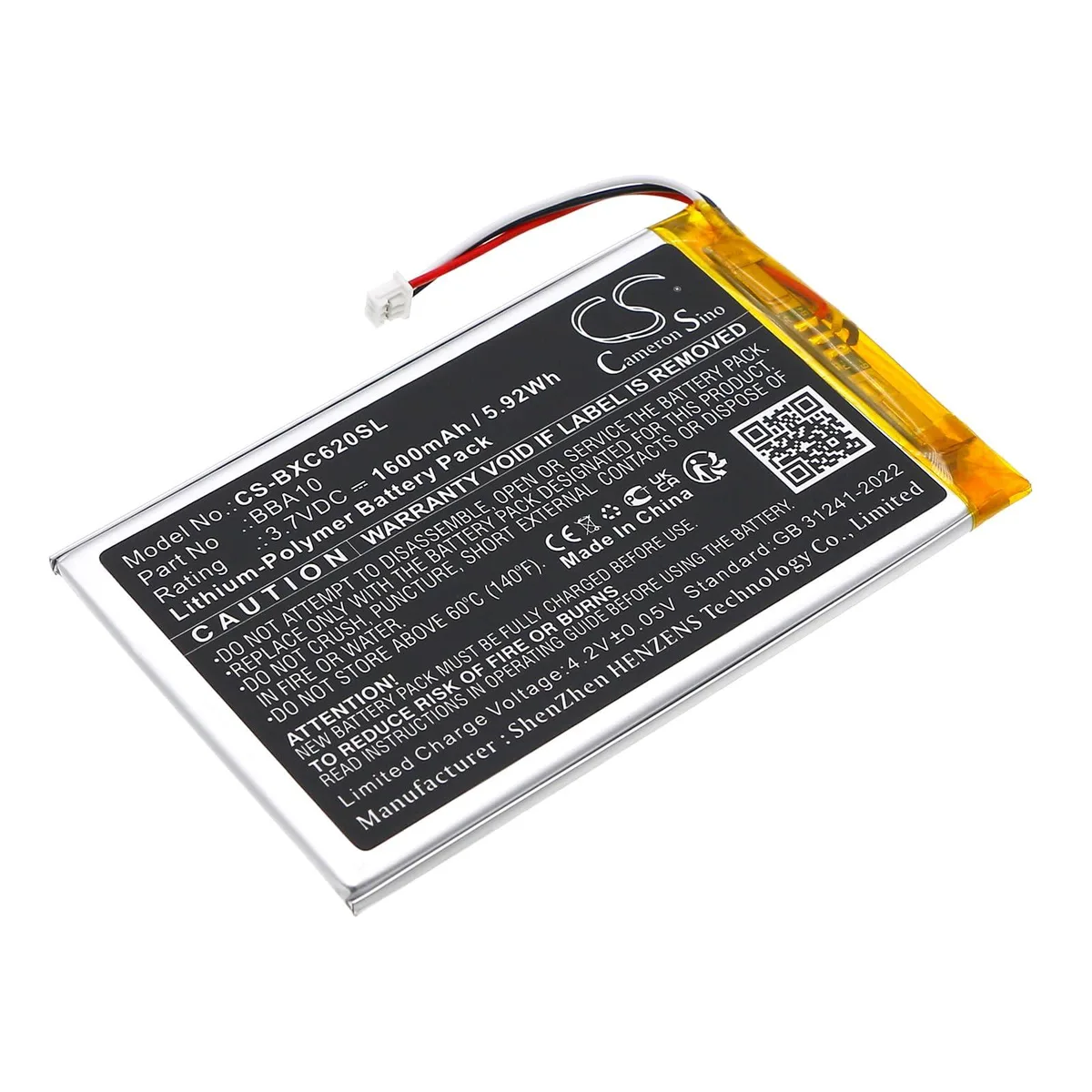  cameron sino Battery for Onyx BOOX 60, i62M Victoria, i62ML 1600mAh 3.7V — product photo