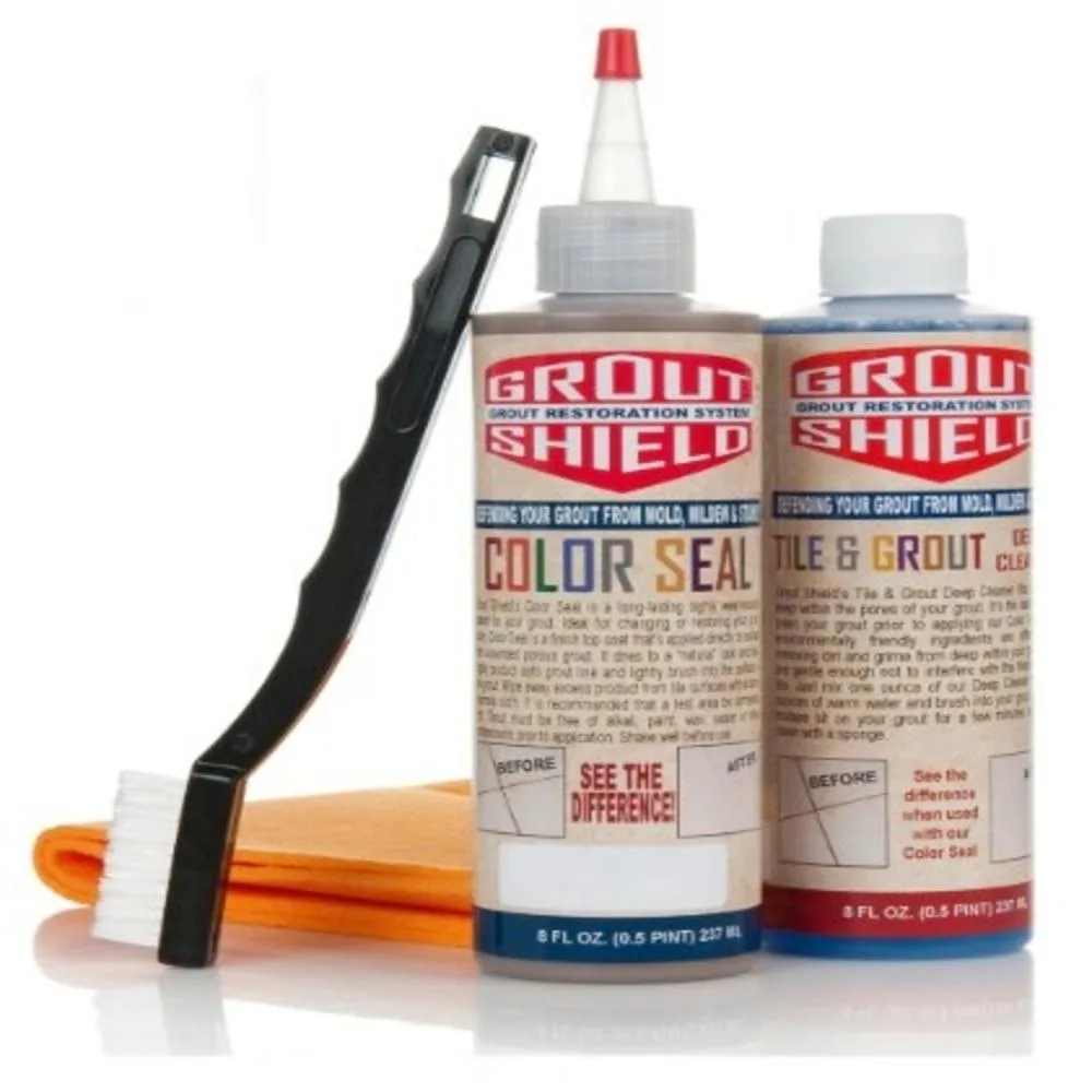 Grout Shield Grout Shield Grout Restoration Kit Dark Ash 8-piece — product photo