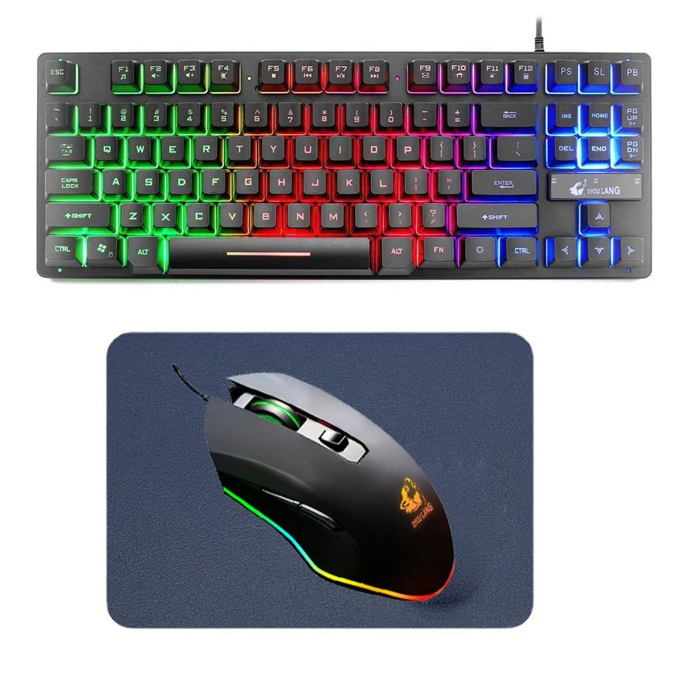 Chicong Technology Co., LTD Chicong Technology Co., LTD 87 Keys Gaming Keyboard and Mouse Set with Mouse Pad — product photo