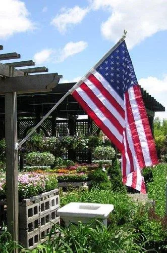 ANNIN &amp; COMPANY ANNIN &amp; COMPANY 238 Spinning Flagpole with 3 ft x 5 ft Nyl-Glo US Flag — product photo