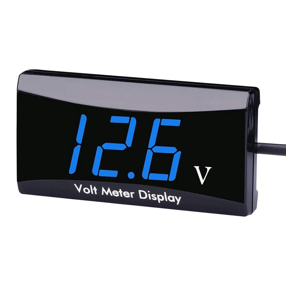  AIMILAR DC 12V Car Voltmeter Gauge LED Display Volt Meter electrical system tool — product photo