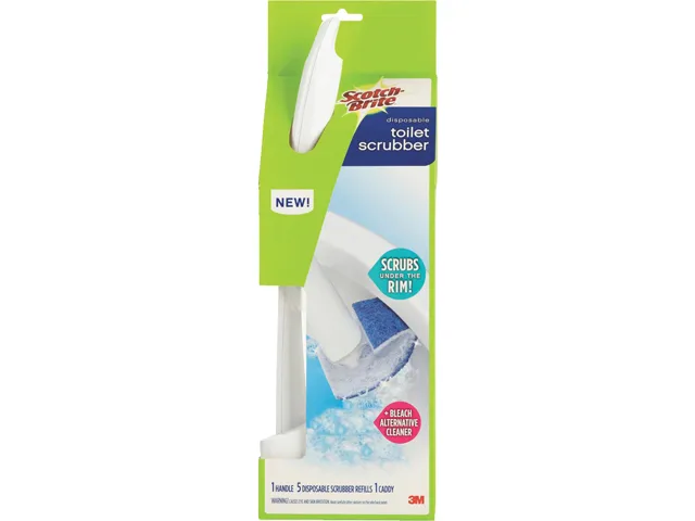 Scotch-Brite Scotch-Brite 558-SK-4NP toilet cleaning starter kit, 1 handle, 5 scrubbers — product photo
