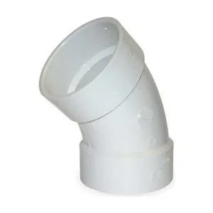 Mueller Industries, Inc. Mueller Industries, Inc. 1WKV9 PVC 45 Degree Elbow Hub 6 in Pipe Size — product photo