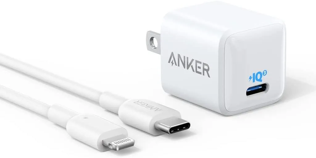 ONITOON ONITOON 20W 511 Nano PIQ 3.0 charger with 6ft MFi cable — product photo