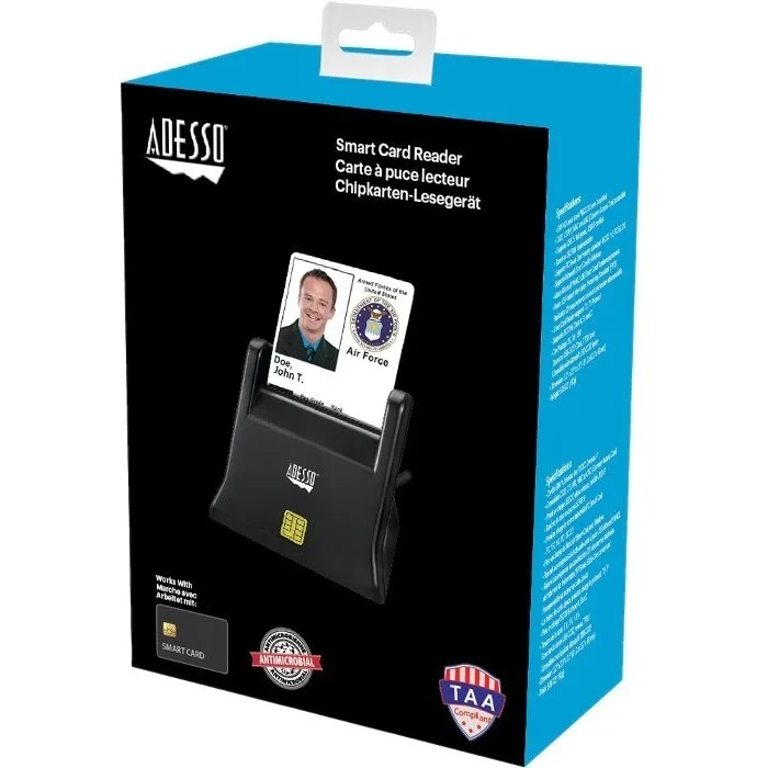 Adesso Adesso SCR300 USB Smart Card Reader CAC DOD — product photo