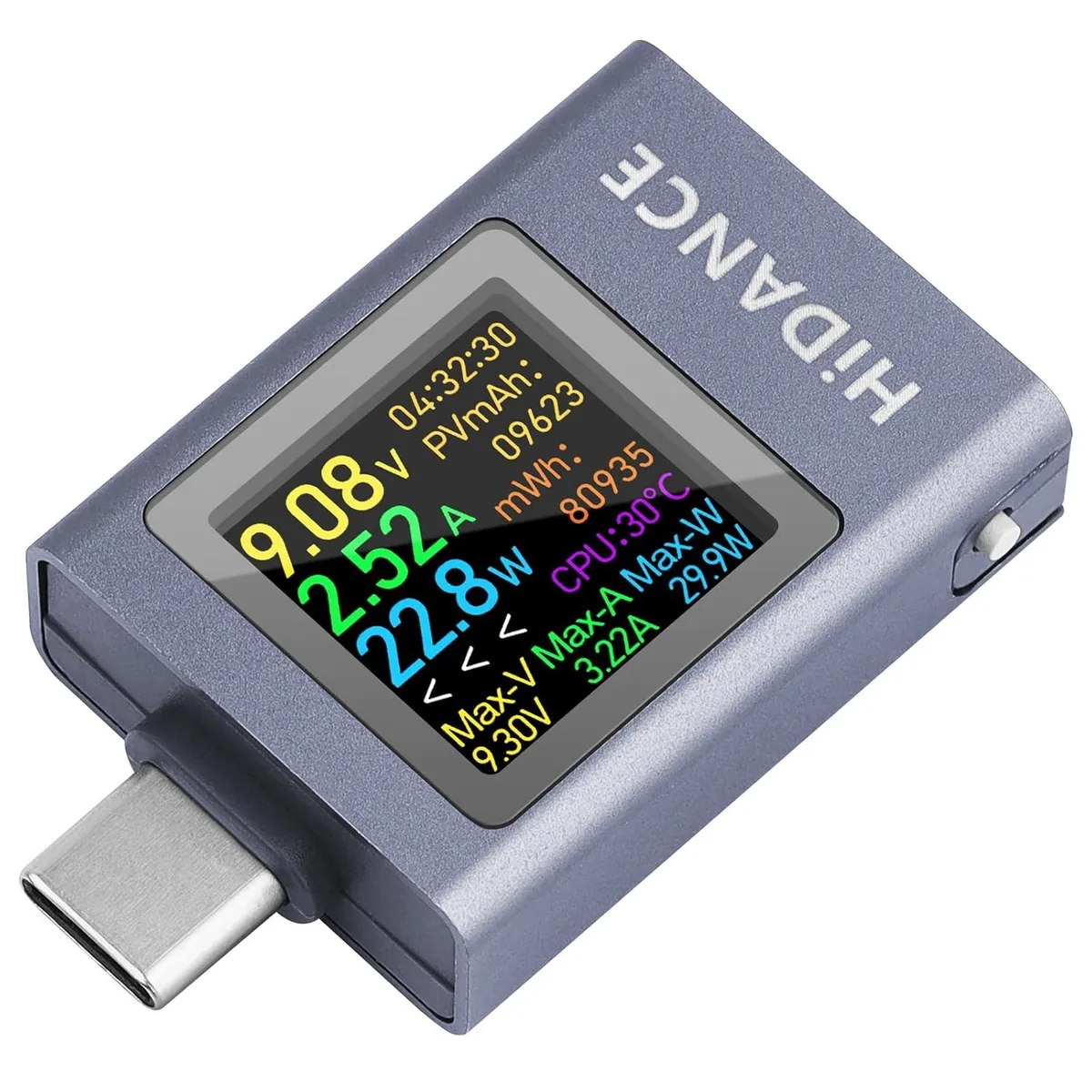 BFKK BFKK USB-C Power Meter 4.5-50V 0-12A Color Display — product photo