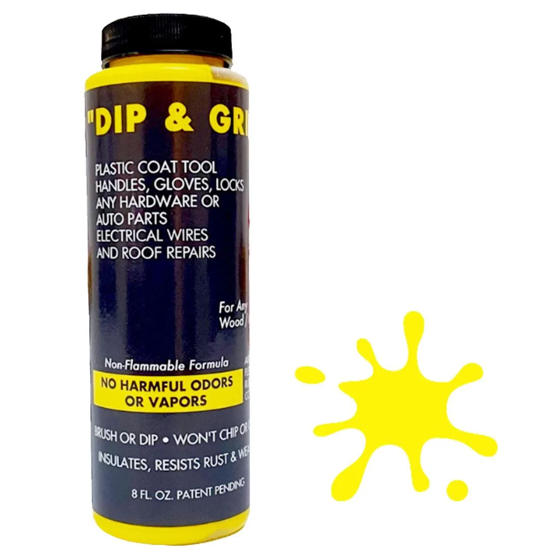 Liquid Leather Liquid Leather Dip and Grip Yellow 8 fl. oz — product photo
