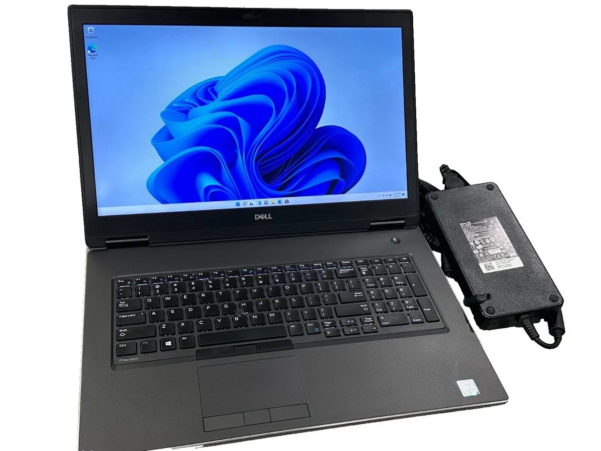 DELL DELL Precision 7740 business laptop Intel 9850H 2.60GHz 32GB RAM 2x512GB NVMe 17.3" FHD RTX 3000 6GB GDDR6 — product photo