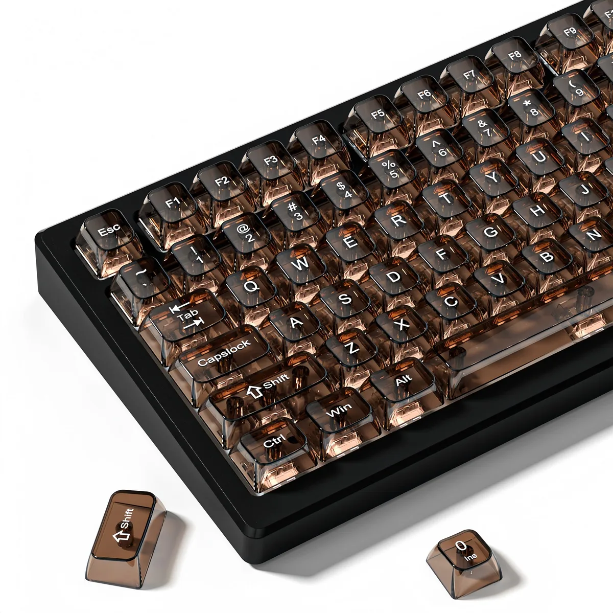 Womier Womier Coffee Clear MDA Keycaps 115-Key Set keyboard accessory — product photo