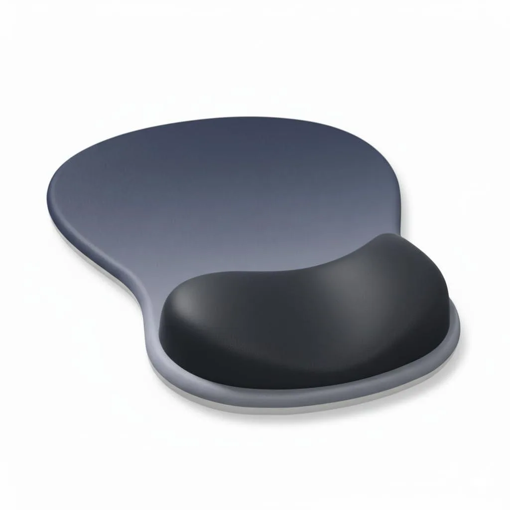  hunart Ergonomic Mouse Pad Memory Foam Wrist Rest Gray 10.5 x 8.5 in — product photo