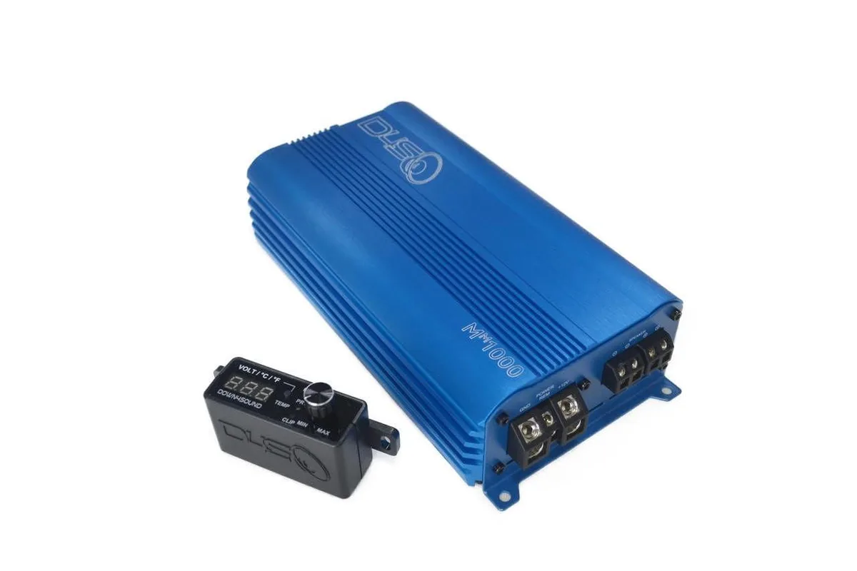 Belva Products Belva Products MM1000 Mini Maxx Blue 1000W RMS Car Amplifier — product photo