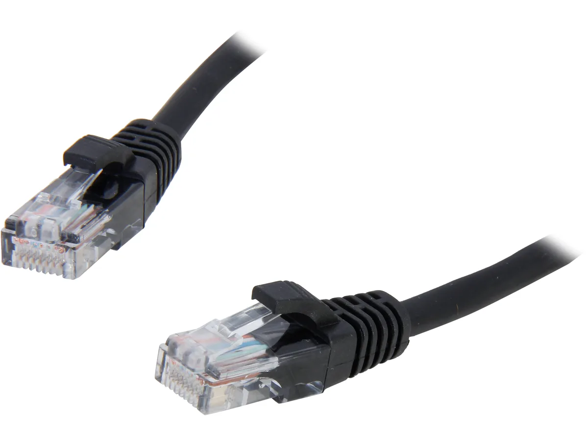 Cables To Go Cables To Go 26969 Cat5e network ethernet cable 1 ft 350 MHz black — product photo