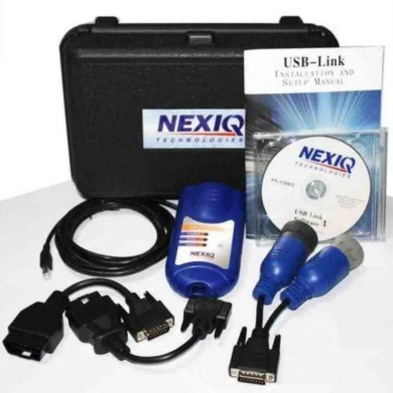 Nexiq USB Link 125032 diagnostic interface kit with cables and adapters