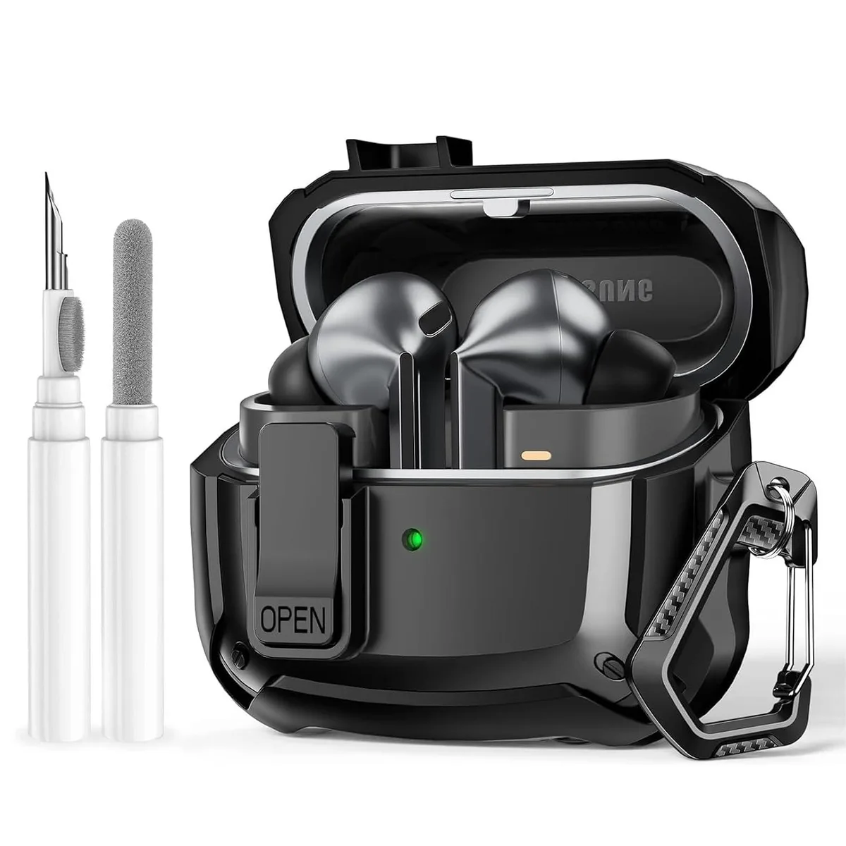 LORDWORLD LORDWORLD Shockproof Case for Galaxy Buds 3/3 Pro/3 FE 2025 Black — product photo