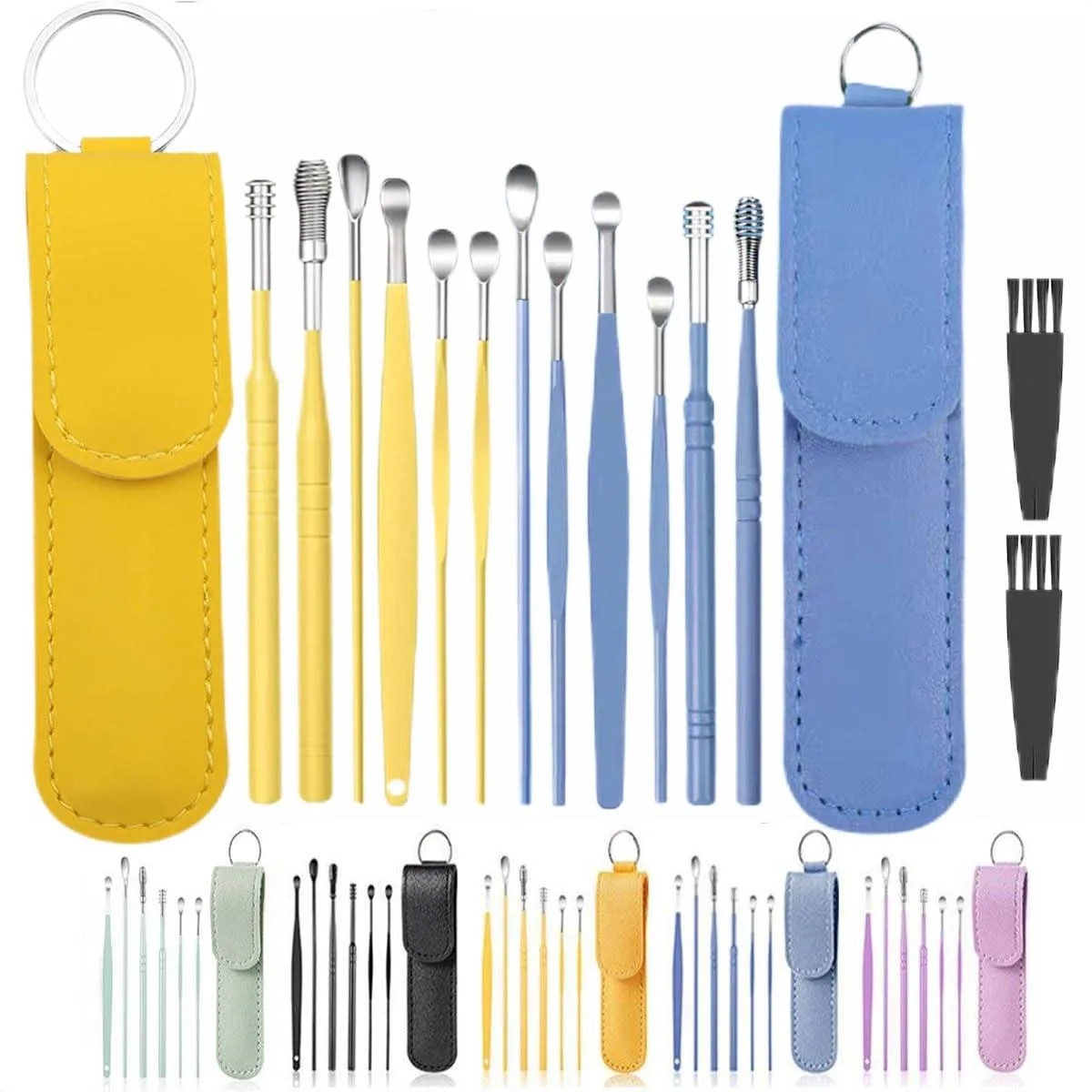  Baldwin 14 pcs Ear Pick Kit Yellow&amp;Blue 12 tools .5 in — product photo