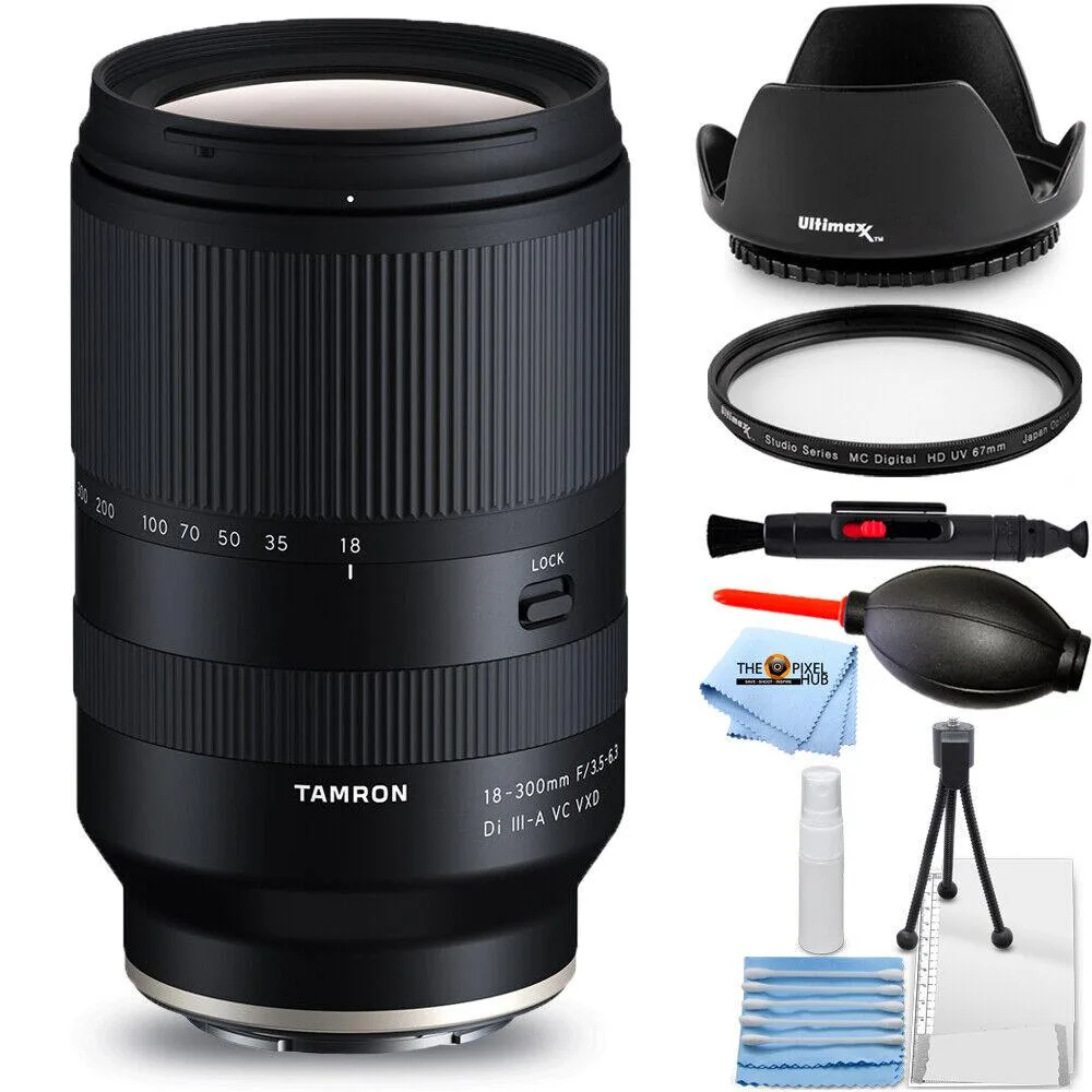 Tamron Tamron 18-300mm f/3.5-6.3 Di III-A VC VXD Sony E 7PC Accessory Bundle — product photo