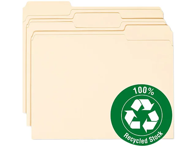 Smead Smead 10339 File Folder 1/3 Cut Top Tab Letter Manila 100 Box — product photo