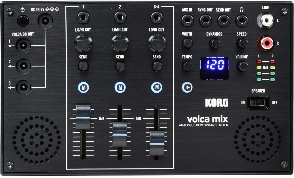 LORDWORLD LORDWORLD Volca Mix Analogue Performance Mixer 4 Channel Master Chain Effect — product photo