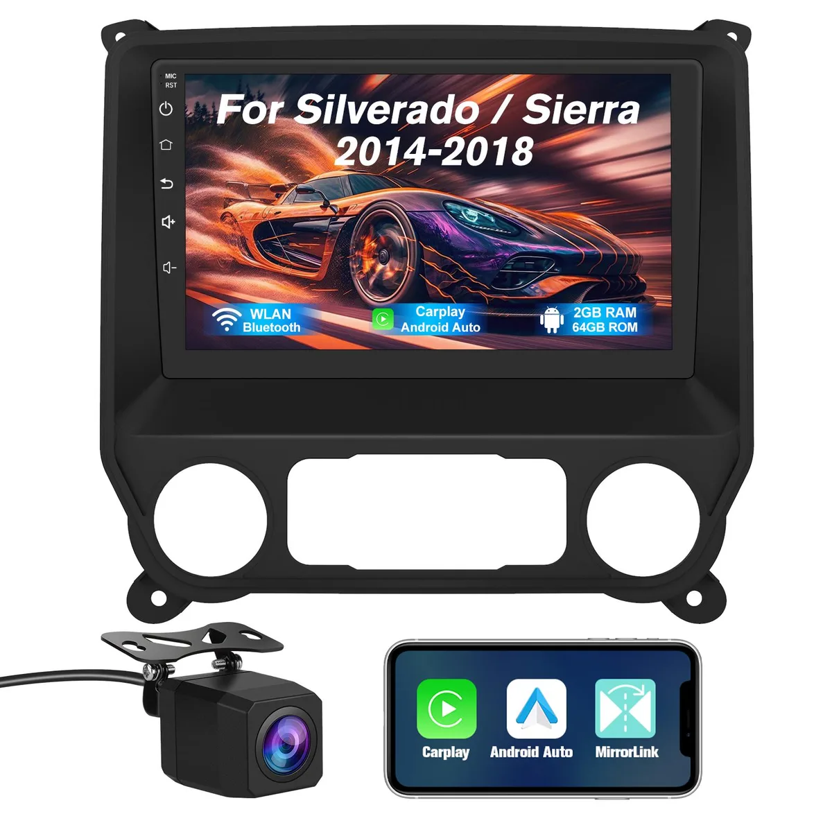 litillbuly litillbuly Car Stereo 10.1" Android 13 2GB+64GB 2014-2018 — product photo