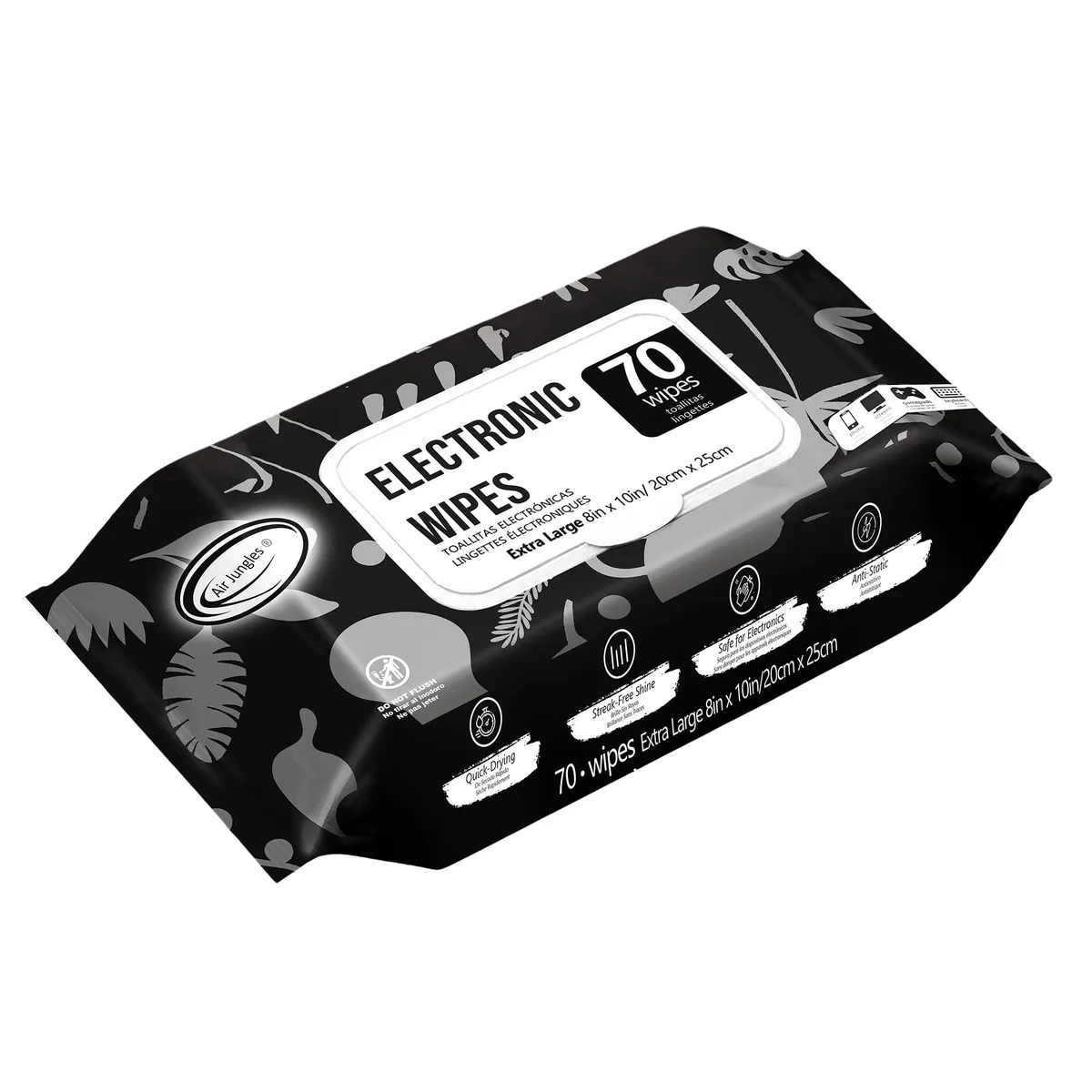  Air Jungles AJ299 Electronic Wipes 70 Count 8x10 indoor maintenance — product photo