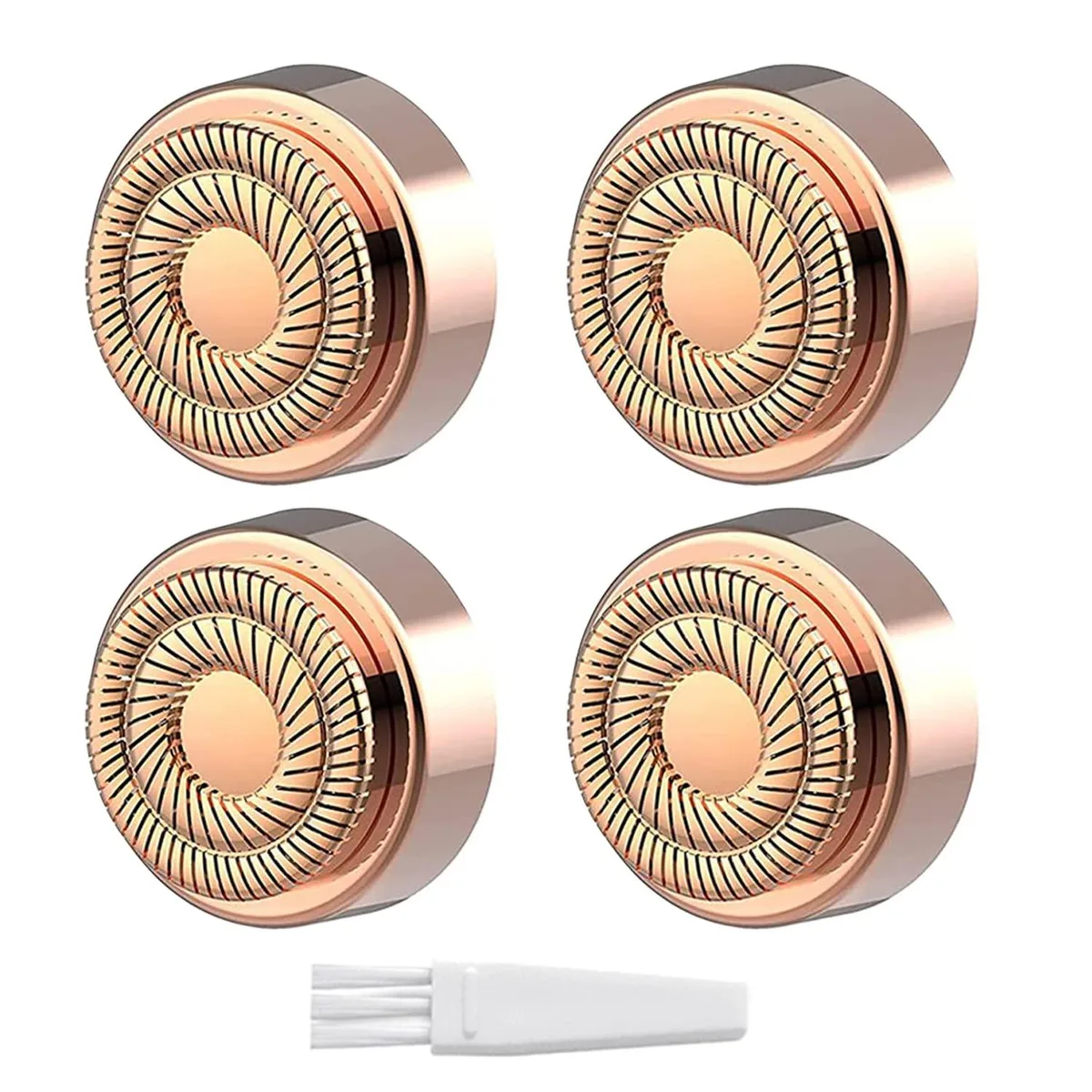 TAURKENAM TAURKENAM 18K gold-plated replacement heads 4-pack trimmers for men — product photo