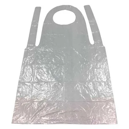 Condor Condor 8CV18 Disposable Apron Polyethylene Seamless 1 mil 46 in White — product photo