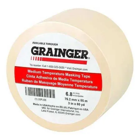 Zoro Select Zoro Select Painter's Tape 3 in x 60 yd 6.8 mil Tan Rubber — product photo
