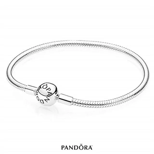 PANDORA PANDORA Moments snake chain charm bracelet sterling silver 7.1 in 18 cm — product photo