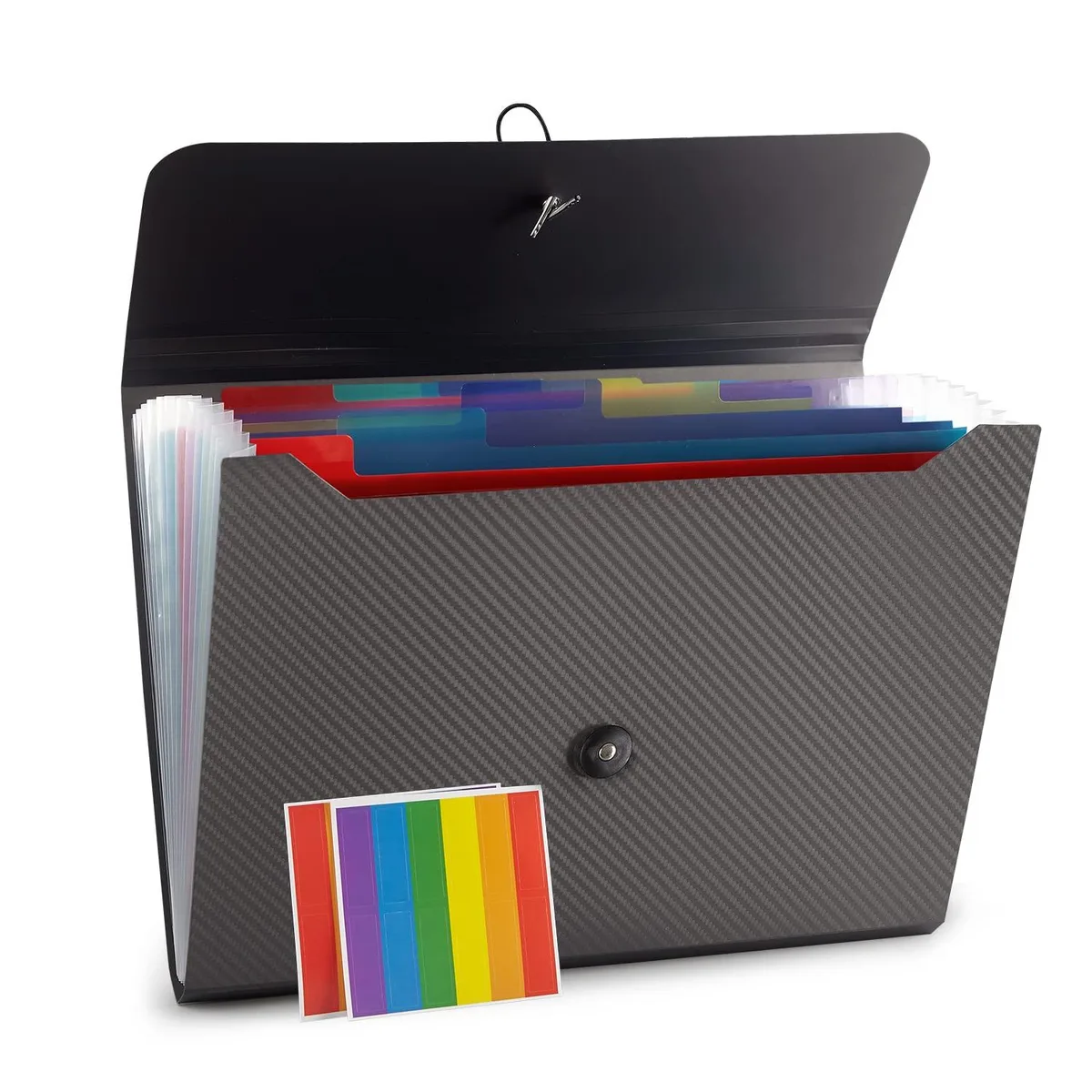 Nicfaec Expanding File Folder 13 Pockets Grey — product photo