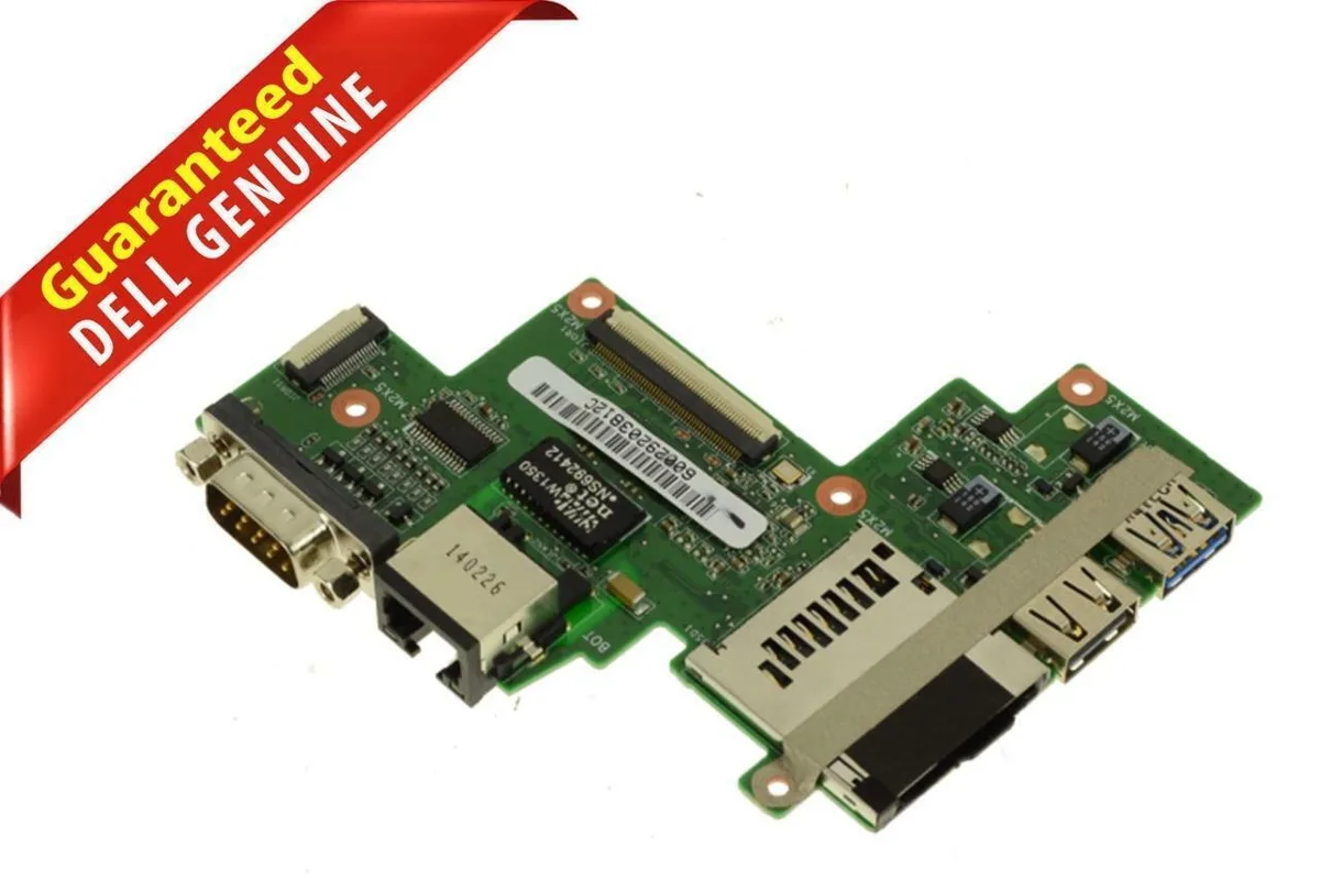 Green Dell Latitude 7404 power button circuit board