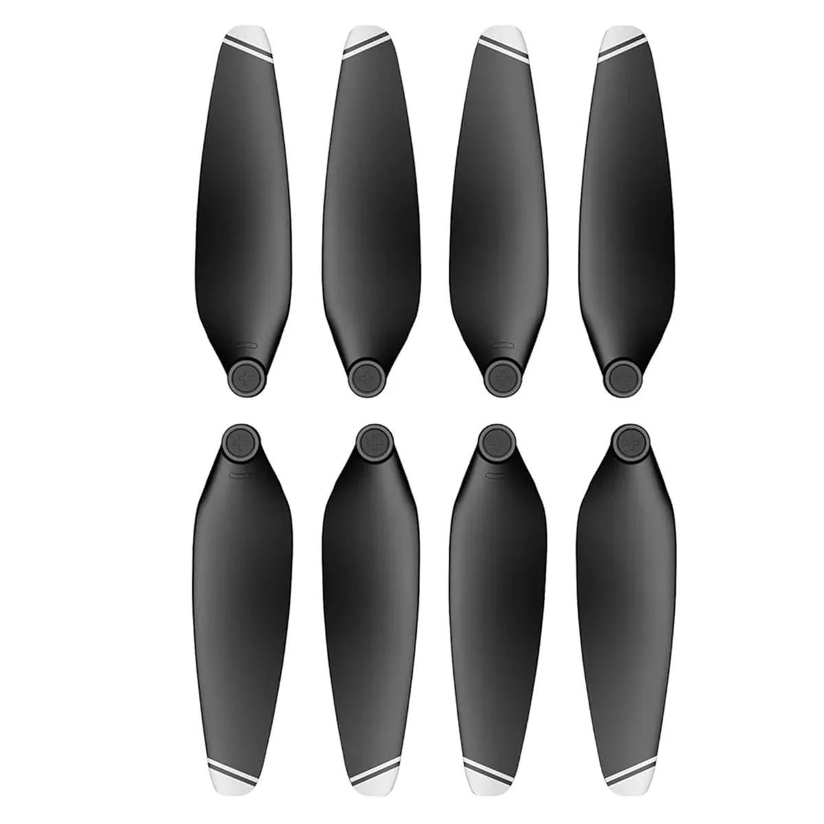 Four pairs of grey plastic propellers for Potensic ATOM drone
