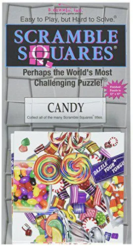 Colourful boxed nine-piece Scramble Squares Candy puzzle