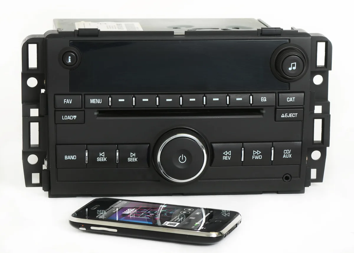 1 Factory Radio 1 Factory Radio 15909952 Receiver AM FM 6 Disc CD Aux Bluetooth 2007-2010 — product photo