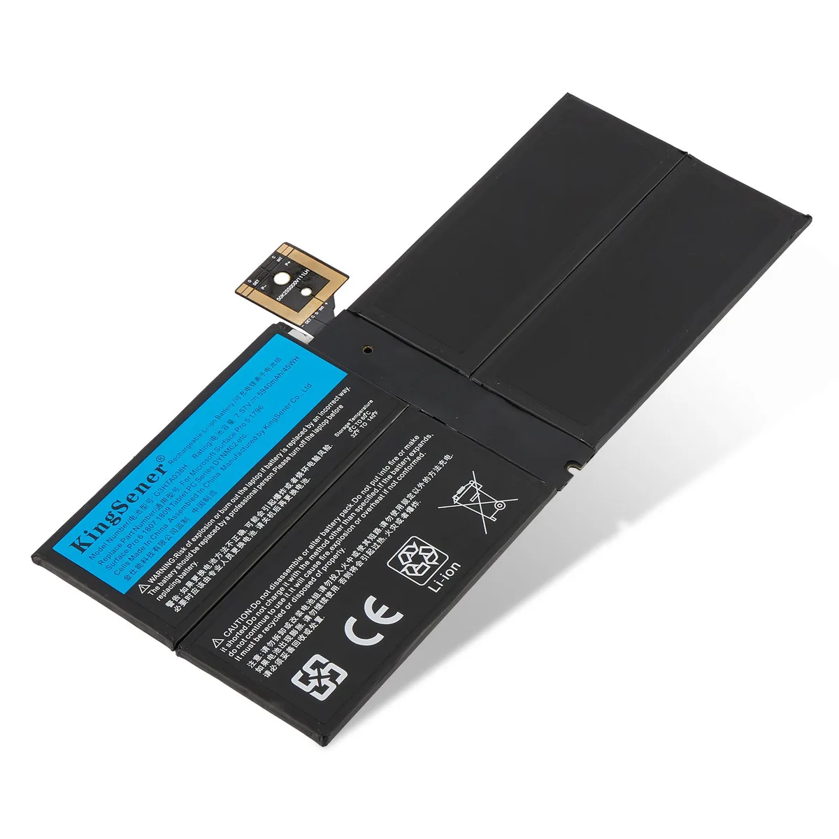 KingSener KingSener DYNM02/G3HTA038H laptop battery 7.57V 45Wh 5940mAh for Surface Pro 5 1796 — product photo