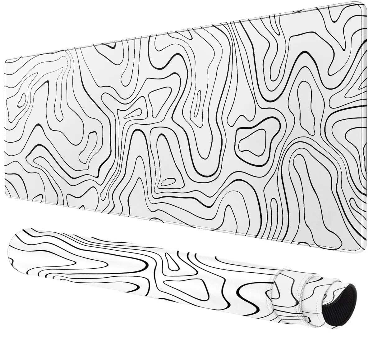 KEHIPI KEHIPI mouse pad 31.5 x 15.8 in Line White — product photo