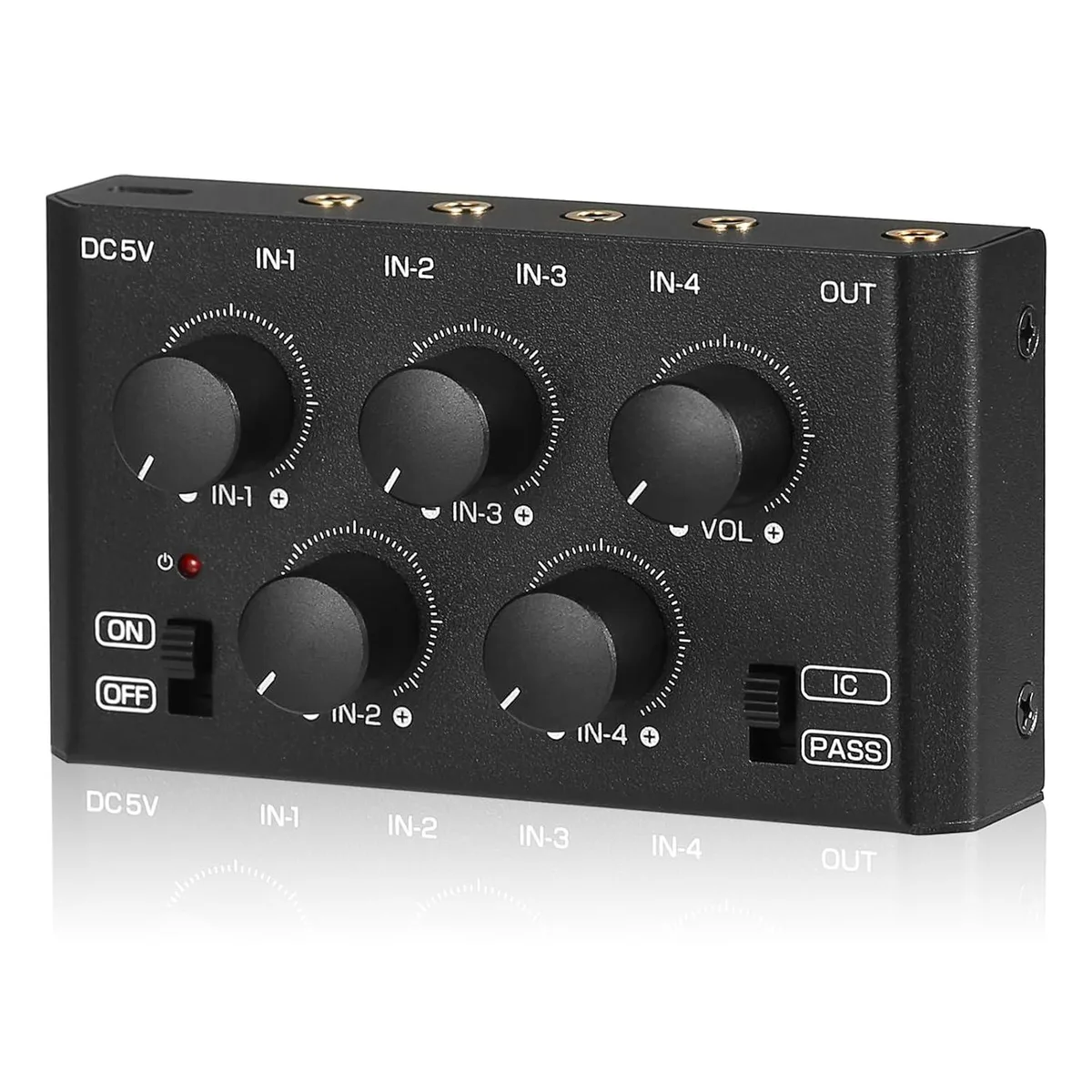 LORDWORLD LORDWORLD MC5-BX 4-Channel Stereo Mixer streaming audio — product photo